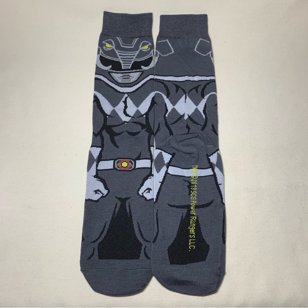 Black Mighty Morphin Power Rangers 360 socks
